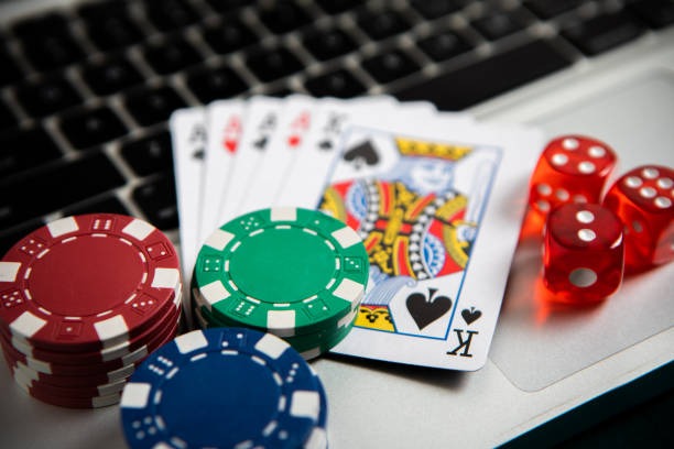 Roulette table with betting layout displayed